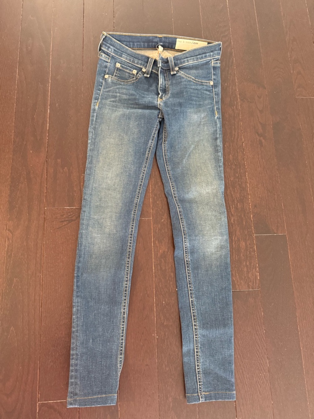 Rag & Bone Women's Mid Blue Skinny Jeans